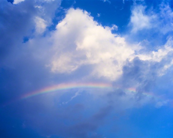 虹と入道雲